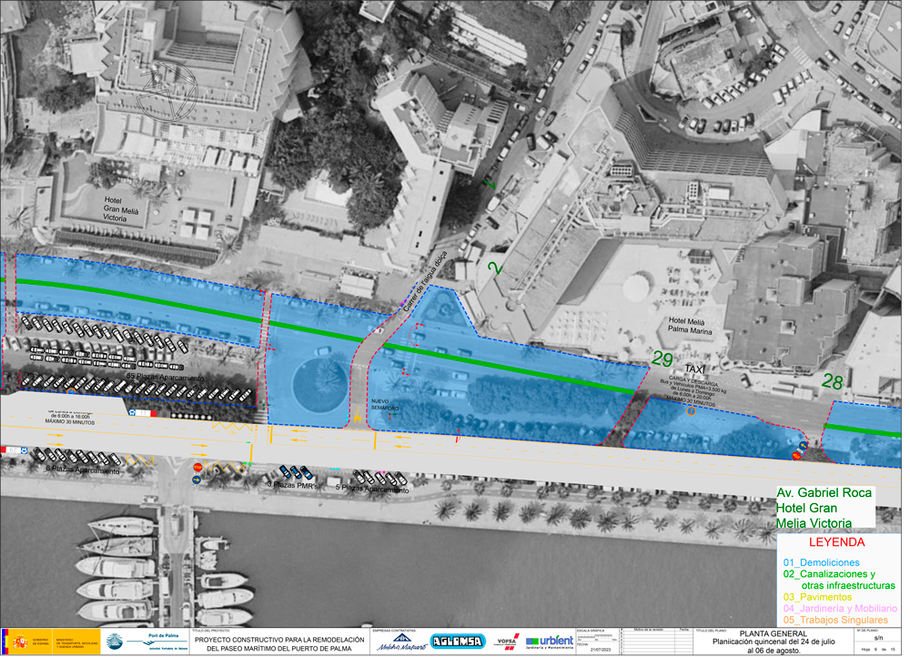 La obra paso a paso - Nuevo Paseo Marítimo de Palma