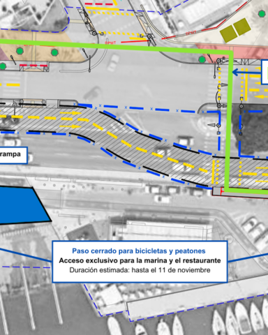 Restricción temporal del paso para peatones y bicicletas en el torrente de Sant Magí