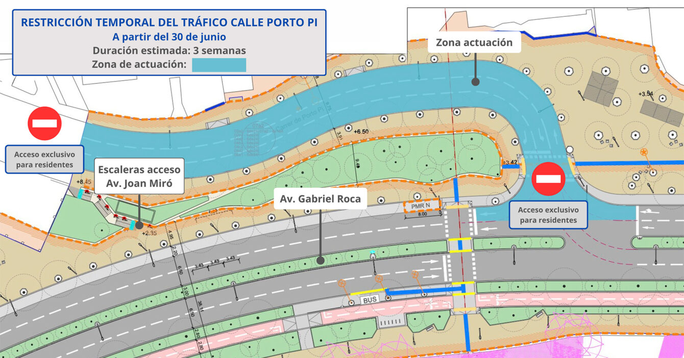 Mapa Calle Porto Pi Cast 6