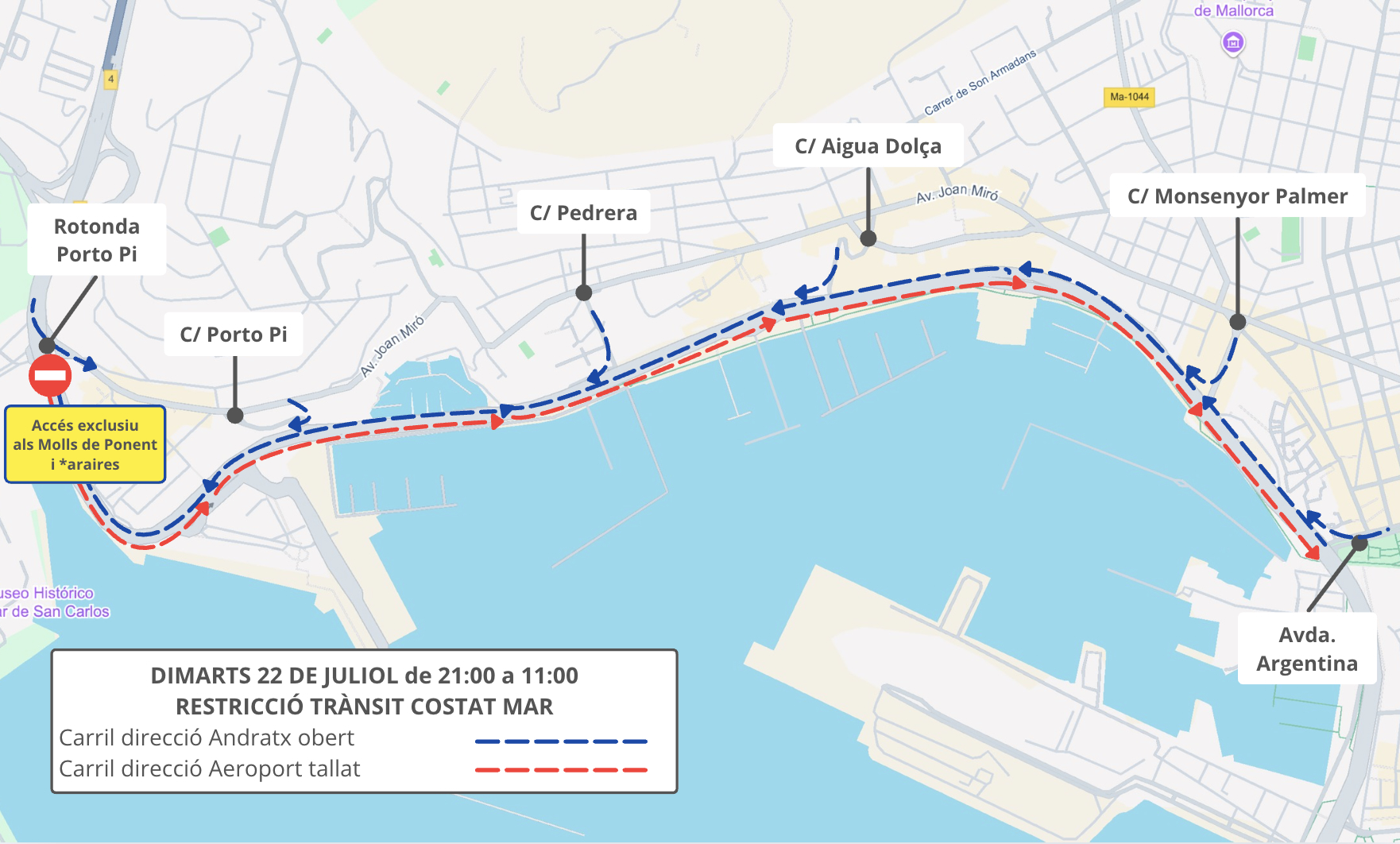 Mapa asfaltat dimarts 22 juliol
