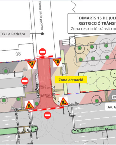 Mapa Asfaltat Pedrera